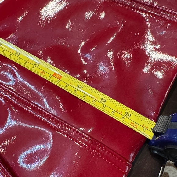 Authentic Burberry Glossy Red Trench Coat - Picture 9 of 16